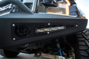 Ford F-150 Raptor Front Bumper - Addictive Desert Designs - HoneyBadger - Hammer Black with Satin Black panels - `17-`18 Ford F-150 Raptor Front Bumper - Addictive Desert Designs - HoneyBadger - Hammer Black with Satin Black panels - `17-`18